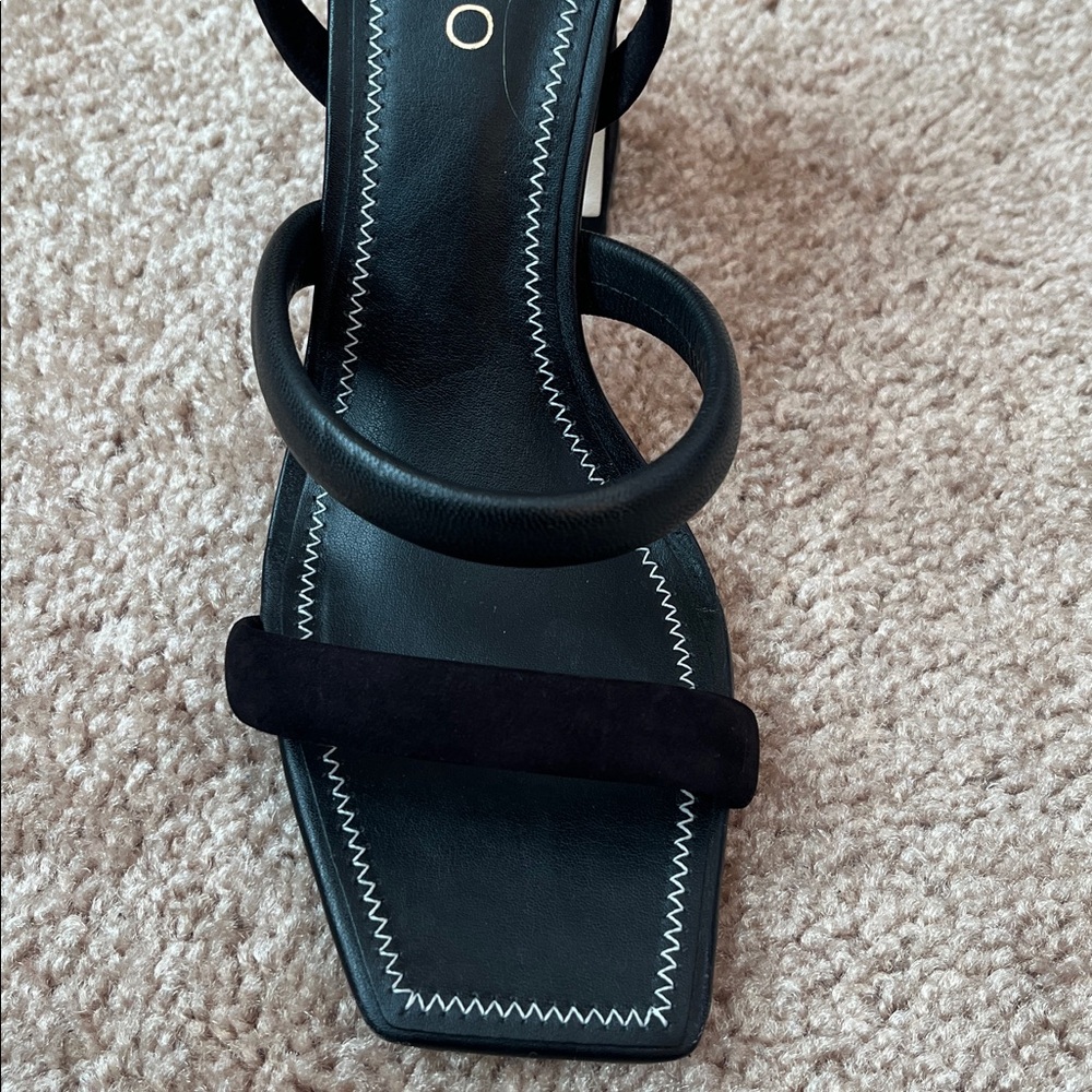 Arezzo Ankle Tie Heels - Picture 2 of 10